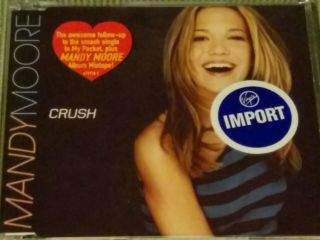 Mandy Moore Crush Rare Oop 4 Track Import Remix Cd Single