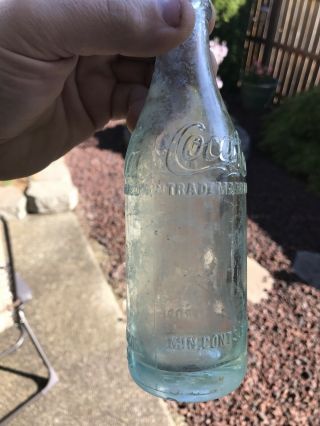 Rare Vintage Coca Cola 1900 - 1915 Bottle 6 1/2 Ounce Trademark Registered 3