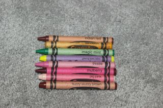 (8) Rare Retired Discontinued Crayola Crayons Binney And Smith Indian Red Pig Pi