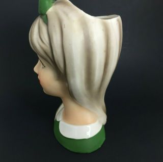 Rare Vintage Napco Teen Lady Head Vase C - 8494 Planter 7 