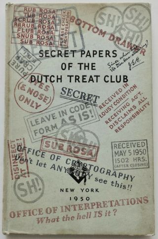 Rare Vintage 1950 Dutch Treat Club Yearbook D.  Cornwell Bradshaw Crandell Pin - Up