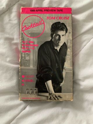 Rare Vintage Tom Cruise Cocktail Demo Vhs Tape