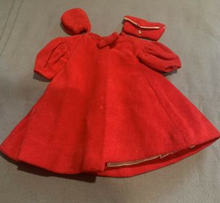 Vintage Barbie Red Flare Coat 939 (1962 - 65) Coat Hat Purse Mattel