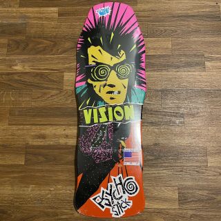 Rare Vintage 80s Vision Psycho Stick Reissue Skateboard Gonz Red Dip 10” X 30”