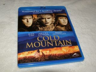 Cold Mountain (blu - Ray Disc) Rare & Oop Nicole Kidman