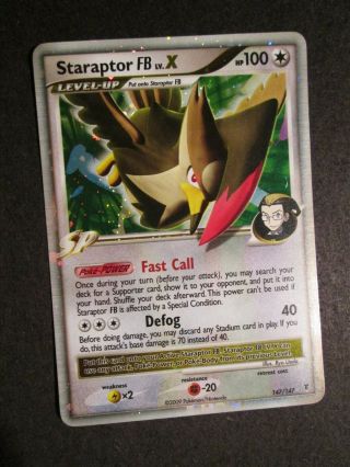 Lp/nm Pokemon Staraptor Fb Lv.  X Card Supreme Victors Set/147 Ultra Rare Holo Ap