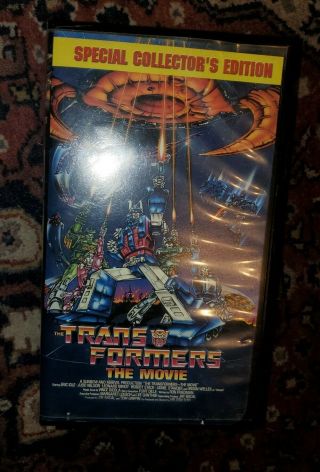 Special Collectors Edition Transformers The Movie Vhs 1987 Rare Vintage