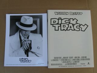 Dick Tracy Rare 1990 Press Kit - Warren Beatty,  Ch.  Korsmo,  Madonna - 5 Photos
