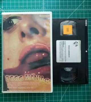 2000 Maniacs Vhs Comet Video Cut Box Big Box Horror Rare Oop Htf