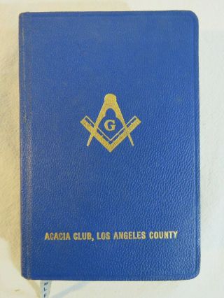 Bible Vintage 1924 Masonic The Great Light In Masonry A.  J.  Holman Publisher 1924