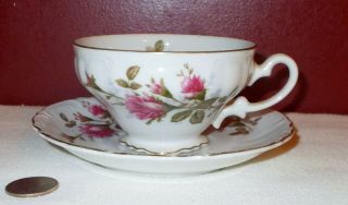 Vintage Royal Rose Fine China Japan Coffee Cup & Saucer