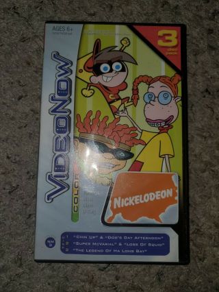Video Now Color Nickelodeon 3 Disc Pack 2004 Vtg Rare Htf
