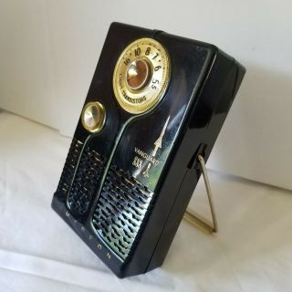 Vintage Rare Emerson Vanguard 888 1958 Transistor Radio Black
