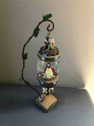Disney Rare And Retired Snow White And The 7 Dwarves Hanging Ornament Snowglobe