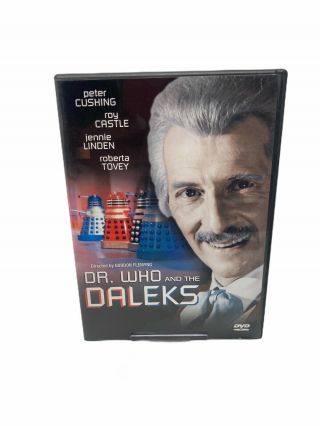 Dr.  Who And The Daleks Dvd Peter Cushing Roy Castle Rare Oop Anchor Bay