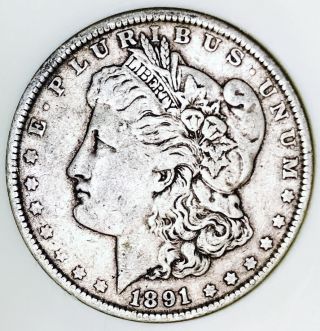 1891 P Morgan Dollar Ultra Rare Date Tough Find A Must Have Coin Nr 18566