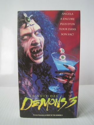 Night Of The Demons 3 (vhs,  1992) In French,  Horror,  Rare