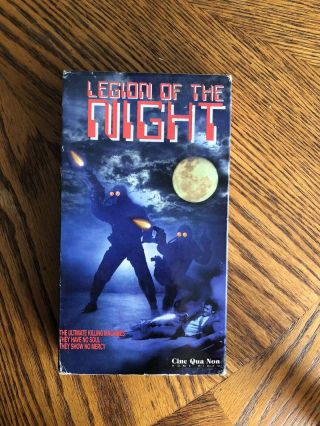 Legion Of The Night Vhs Rare Horror Sov Regional Obscure Cine Qua Non Video