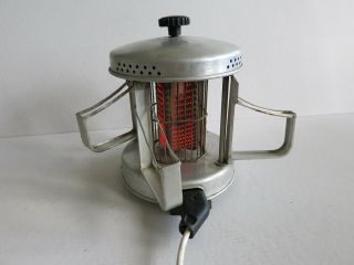 Vintage Rare 1950s - 60`s Space Age German Elem Carousel Toaster Aluminum Made