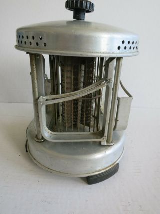 Vintage RARE 1950s - 60`s space age German ELEM CAROUSEL Toaster Aluminum made 3