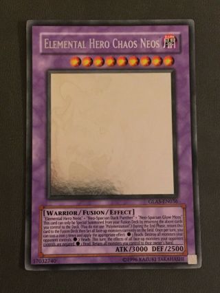 Yugioh Elemental Hero Chaos Neos Glas - En036 Unlimited Ghost Rare Vlp
