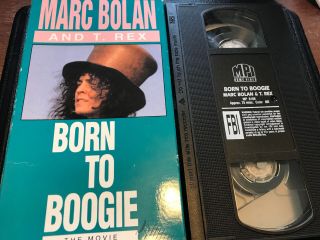Rare 1991 Born To Boogie The Movie Marc Bolan T.  Rex Vhs Video Ringo Starr