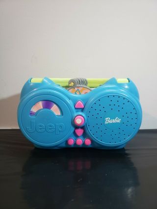 Barbie - Take Along Tunes - Jeep - Power Wheels - Radio - Cd Player - Boombox - 6 Cds