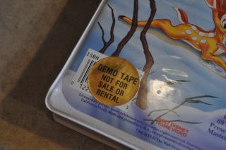 walt disney classic Disney Bambi VHS demo black diamond clam shell case rare 2