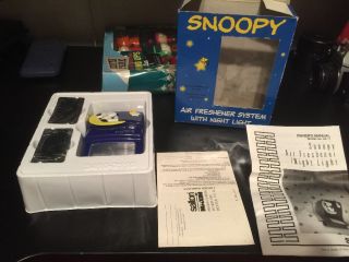 Vintage Rare 1995 Snoopy Air Freshener System W/ Night Light