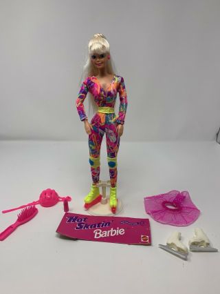 Vintage Mattel Hot Skatin Barbie Doll In Line Skates Skating 1994
