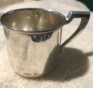 Vintage Saart Bros.  S & B 51 Sterling Silver Baby Cup 1900 - 1940