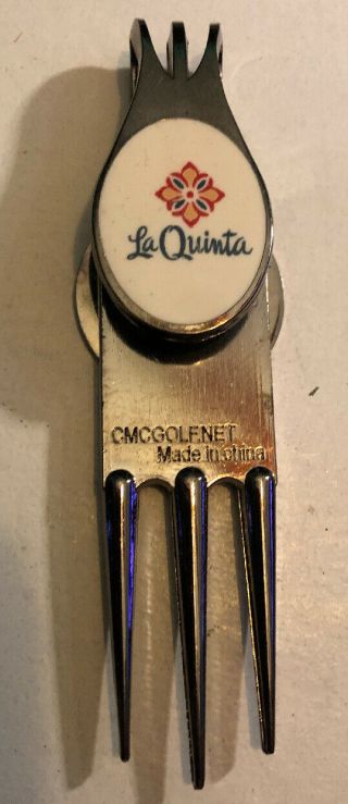 La Quinta Golf Club Magnetic Divot Tool W/ Ball Marker.  Rare