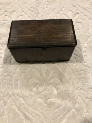 Vintage Sewing Machine Attachment Wooden Puzzle Box