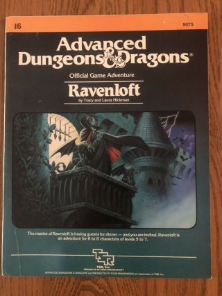 Rare & Nm - I6 Ravenloft 1983 Dungeons & Dragons 1st Edition Module