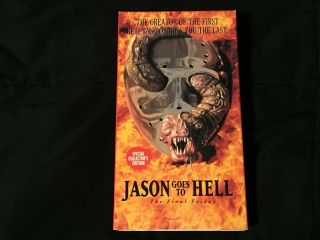 Jason Goes To Hell Vhs Video Friday The 13th Rare Horror Unrated 1994