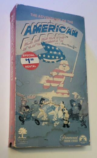 The Adventures Of The American Rabbit Vhs Paramount 1987 Rare Oop Cult