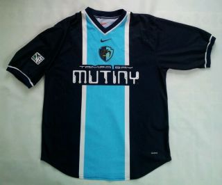 Vintage Rare Nike Tampa Bay Mutiny Soccer Jersey In Size M