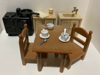 Calico Critters Sylvanian Families Vintage Kitchen Furniture & Accessories