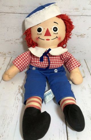 Vintage Raggedy Andy Doll 15 " Knickerbocker Toy Co.  1960 