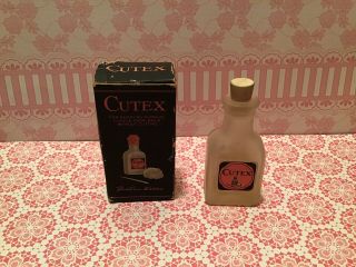 Etremely Rare Vintage Cutex Cuticle Remover Bottle With Box