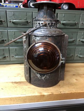 Rare Non Sweating Adlake One Len Railroad Lantern 1896 - 1910