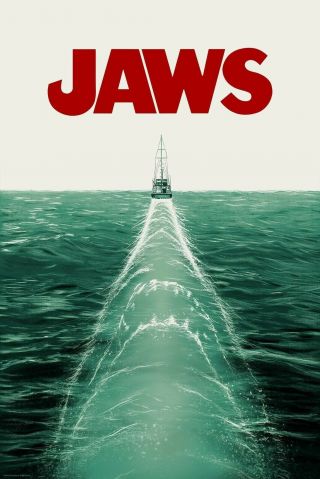 Jaws Screen Print By Doaly Rare Movie Poster Bng Mondo