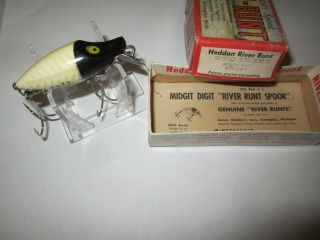 Vintage Fishing Lure Heddon 9010 Sr - Xby Spook Ray Midget