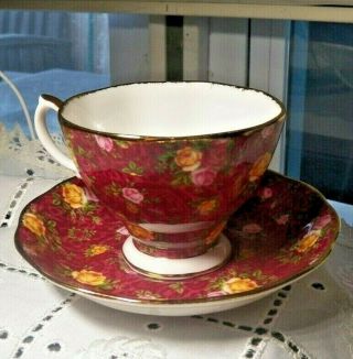 Royal Albert Old Country Roses Rose Pattern Tea Cup & Saucer