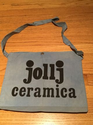 Rare Vintage 70s Team Jollj Ceramica Pinarello Campagnolo Feedbag Musette