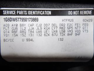 Oem 2005 Cadillac Sts Drivers Side Fire Wall Engine Wire Wires Wiring Harness At