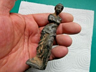Ancient Roman Bronze Figurine Of Venus Aphrodite Rare