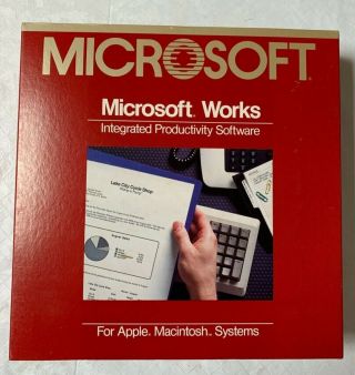 Vintage Macintosh Microsoft 1.  0 Software - Rare