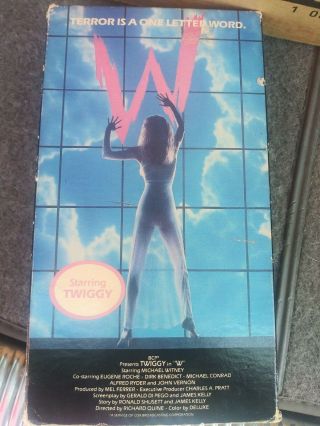 W : Terror Is A One Letter Word - (vhs,  1985) Rare