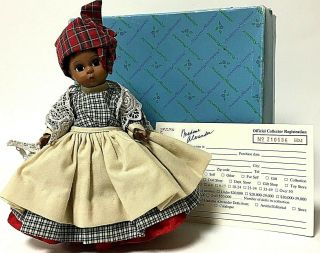 Vintage Madame Alexander African American Girl 8 " Doll Scarlett Series